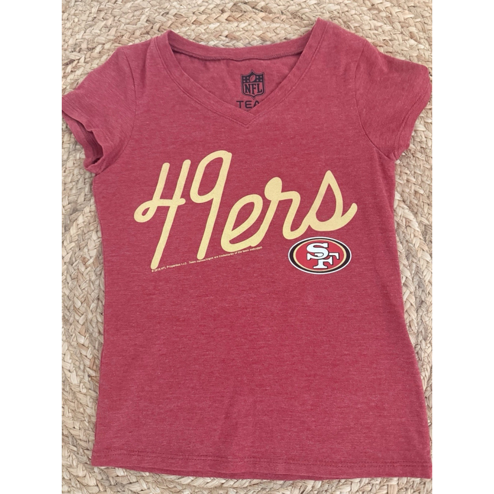 NFL Team Apparel Girls San Francisco 49ers Niners Tshirt Size XS/5